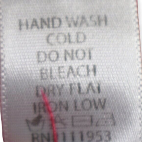 Active USA Blouse M Womens Zip Front Long Sleeve Pink Polyester Roll Tab Top - Picture 7 of 8